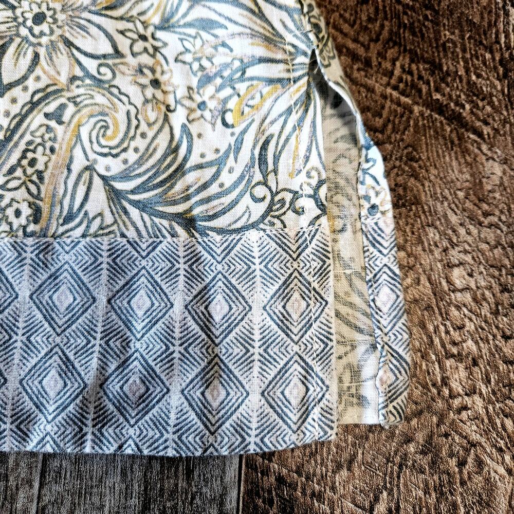 Sigrid Olsen Linen Tunic Top Size Small Tropical … - image 5